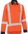 Bisley X Taped Hi Vis Cool Lightweight Cotton Drill Shirt BS6248XT - Allsorts Workwear