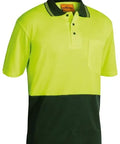 Bisley Workwear Hi-vis Short Sleeve Polo Shirt BK1234 - Allsorts Workwear