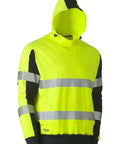 Bisley Taped Two Tone Hi Vis Contrast 4 Way Stretchy Hoodie BK6815T - Allsorts Workwear
