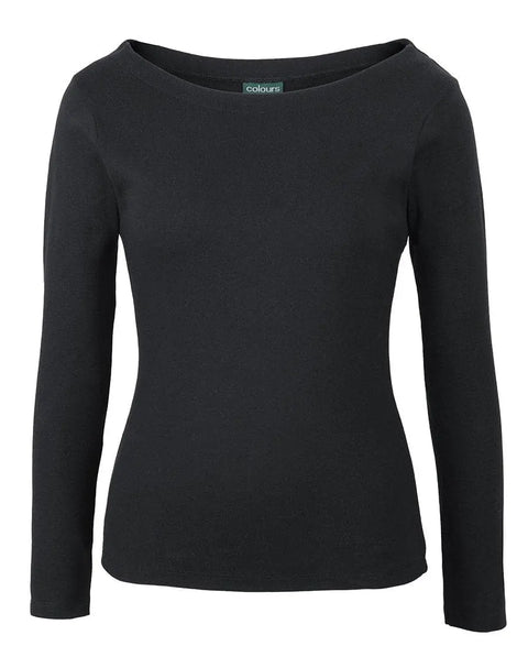C Of C  Ladies L/S Boat Neck Tee 1BTL - Allsorts Workwear