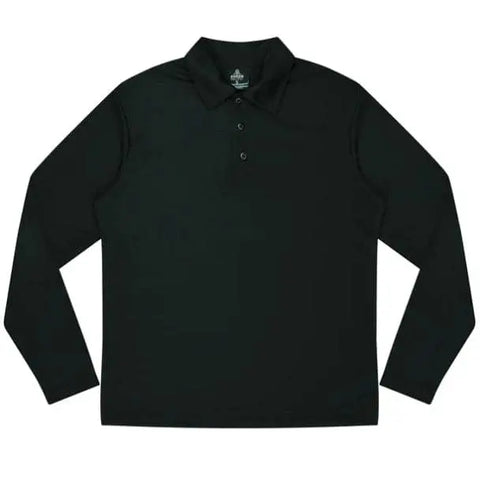 Aussie Pacific Botany Kids Long Sleeve Polo Shirt 3316 Casual Wear Aussie Pacific Black 4 