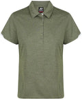 Aussie Pacific Ladies Morris Polo Shirt 2317  Aussie Pacific ARMY GREEN/WHITE 6 