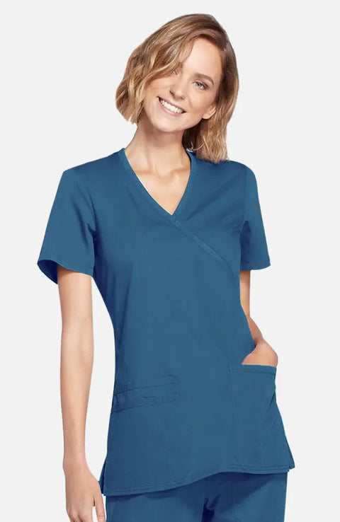 Cherokee Original Women's Mock Wrap Scrub Top WW650  Simply Scrubs Australia