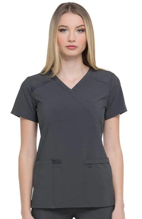 Dickies EDS Essentials Women's Mock Wrap Scrub Top DK625  Simply Scrubs Australia