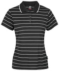 Aussie Pacific Vaucluse Lady Polos 2324  Aussie Pacific BLACK/WHITE 6 