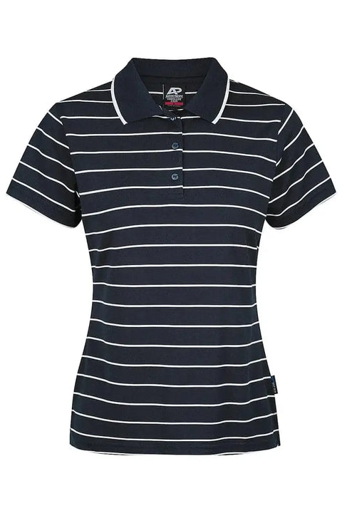Aussie Pacific Vaucluse Lady Polos 2324  Aussie Pacific NAVY/WHITE 6 