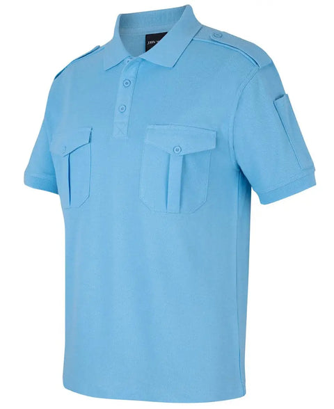 Jb's Short Sleeve Epaulette Polo Shirt 210ES - Allsorts Workwear