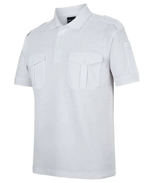 Jb's Short Sleeve Epaulette Polo Shirt 210ES - Allsorts Workwear