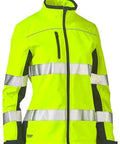 Bisley Women's Taped Two Tone Hi Vis Soft Shell Jacket BJL6059T - Allsorts Workwear