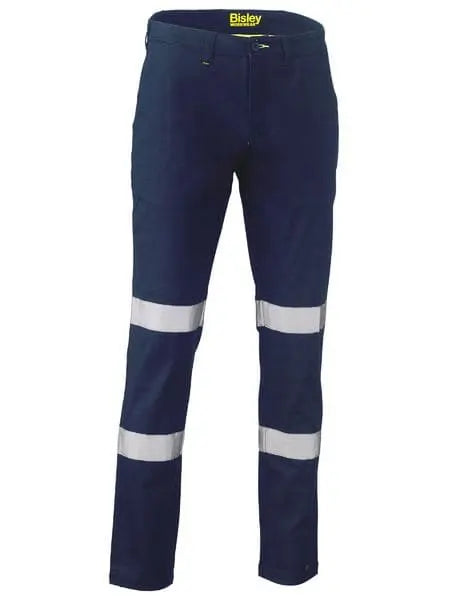 Bisley Taped Biomotion Stretch Cotton Drill Work Pants BP6008T - Allsorts Workwear