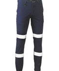 Bisley Taped Biomotion Stretch Cotton Drill Cargo Cuffed Pants BPC6028T - Allsorts Workwear