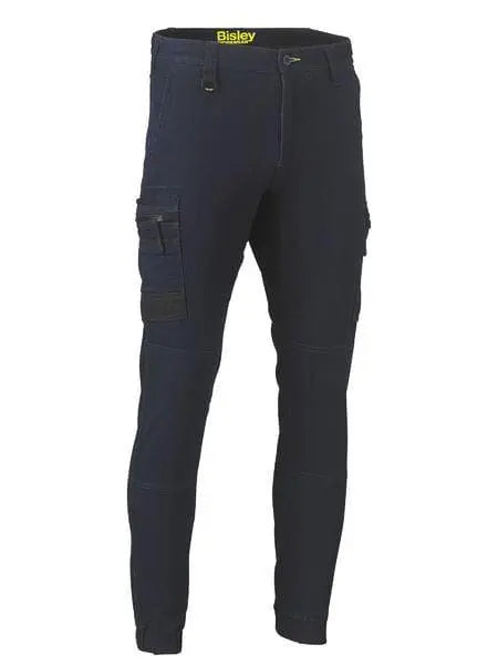 Bisley Flx And Move™ Stretch Denim Cargo Cuffed Pants BPC6335 - Allsorts Workwear