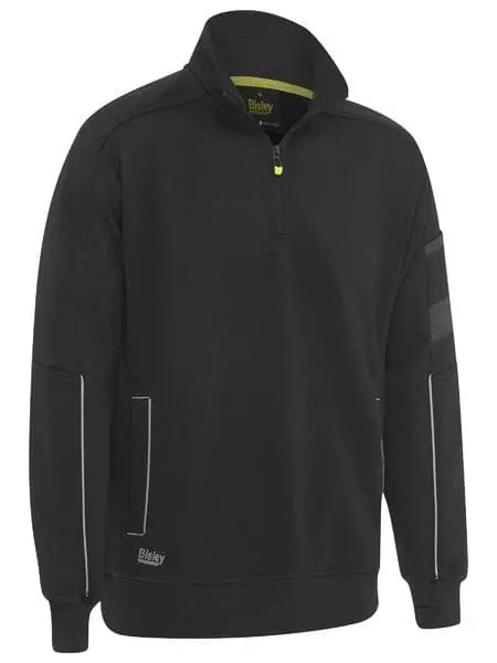 Bisley Work Fleece 1/4 Zip Pullover With Sherpa Lining BK6924 - Allsorts Workwear