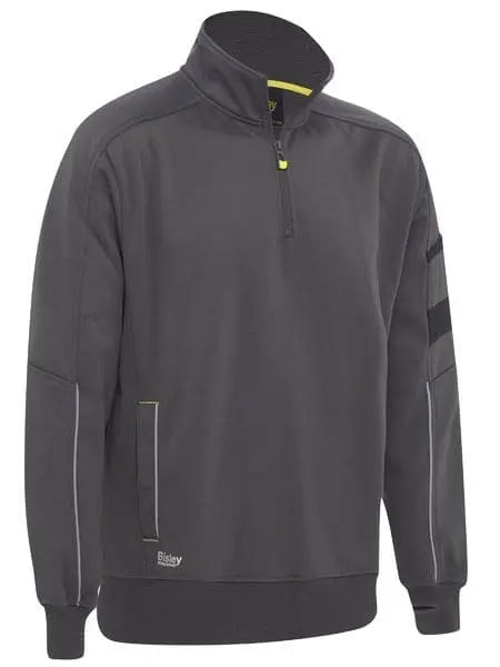 Bisley Work Fleece 1/4 Zip Pullover With Sherpa Lining BK6924 - Allsorts Workwear