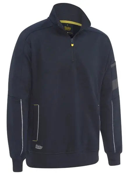 Bisley Work Fleece 1/4 Zip Pullover With Sherpa Lining BK6924 - Allsorts Workwear