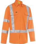 Bisley Workwear Taped X Back Biomotion Cool Lightweight Hi Vis Shirt BS6166XT - Allsorts Workwear