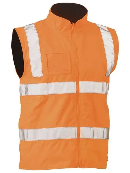 Bisley Taped Hi Vis Rail Wet Weather Vest BV0364T - Allsorts Workwear