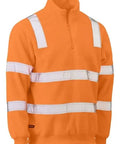 Bisley Taped Hi Vis Vic Rail Polar Fleece Jumper BK6816T - Allsorts Workwear