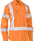 Women's X Taped Biomotion Hi Vis Cool Lightweight Drill Shirt BL6166XT - Allsorts Workwear