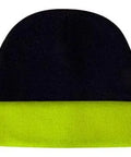 Headwear Acrylic Beanie Hi-vis Turn-up X12 - 3027 - Flash Uniforms 