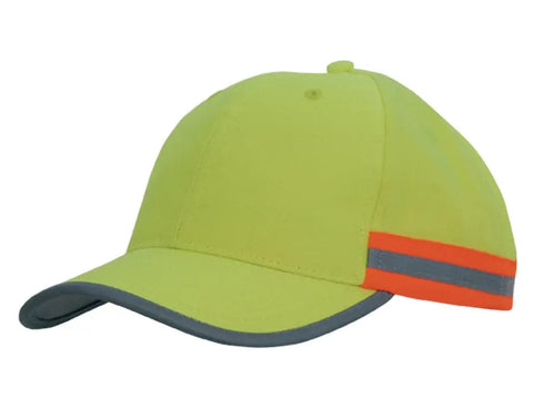 Headwear Hivis Cap 2 Tone Reflective Trim X12 - 3030 - Allsorts Workwear