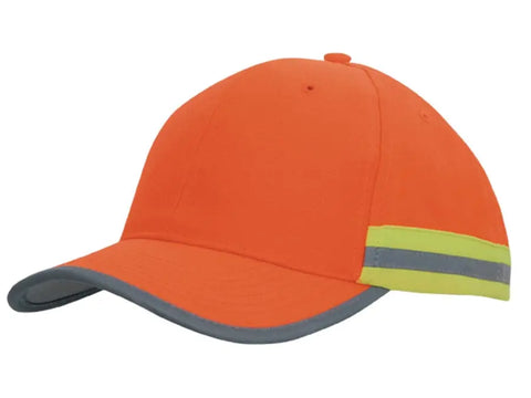 Headwear Hivis Cap 2 Tone Reflective Trim X12 - 3030 - Allsorts Workwear