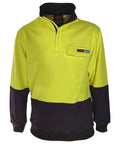 Hivis 1/2 Zip Fr & Hrc2 Jumper - 3423 Metro Workwear.