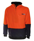 Hivis 1/2 Zip Fr & Hrc2 Jumper - 3423 Metro Workwear.