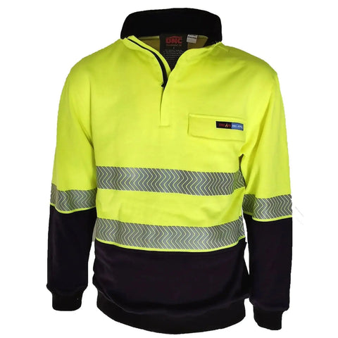 Hivis 1/2 Zip Fr  Hrc2 D/n Jumper - 3424 Metro Workwear.