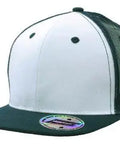 Headwear Mesh Back Cap W/flat Peak X12 - 3816 Cap Headwear Professionals White/Navy One Size 
