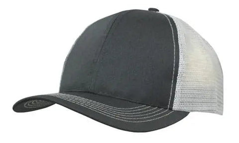 Headwear Mesh Back Breathable P/twill 3819 Caps X12 - 3819 - Allsorts Workwear
