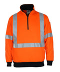 Hvs 1/2zip Xback Fleecy Jumper - 3933 - Allsorts Workwear