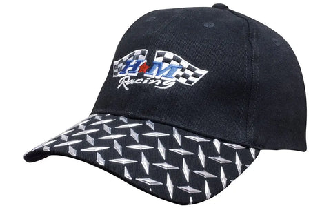 Headwear Cap With Checker Plate Peak X12 - 4044 - Allsorts Workwear