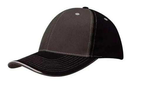 Headwear 2 Tone With Sandwich Lip Cap X12 - 4053 - Allsorts Workwear