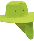 Headwear Canvas Sun Hat With Flap X12 - 4055 - Flash Uniforms 