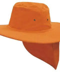 Headwear Canvas Sun Hat With Flap X12 - 4055 - Flash Uniforms 