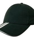 Headwear Bhc 2 Stripe Peak & Sandwich Cap X12 - 4074 - Allsorts Workwear