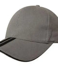 Headwear Bhc 2 Stripe Peak & Sandwich Cap X12 - 4074 - Allsorts Workwear