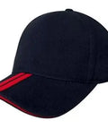 Headwear Bhc 2 Stripe Peak & Sandwich Cap X12 - 4074 - Allsorts Workwear