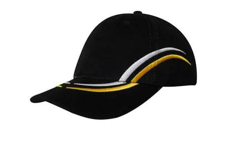 Headwear Emb Lines On Crown & Peak Cap X12 - 4075 - Allsorts Workwear