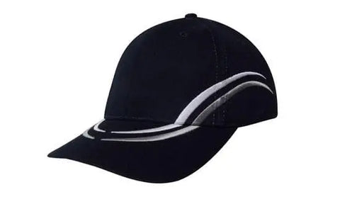 Headwear Emb Lines On Crown & Peak Cap X12 - 4075 - Allsorts Workwear