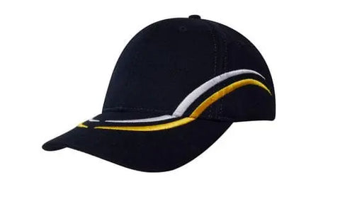 Headwear Emb Lines On Crown & Peak Cap X12 - 4075 - Allsorts Workwear