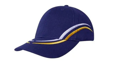 Headwear Emb Lines On Crown & Peak Cap X12 - 4075 - Allsorts Workwear