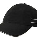 Headwear Microfibre Cap W/piping & Sandwich X12 - 4077 - Allsorts Workwear