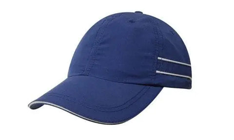 Headwear Microfibre Cap W/piping & Sandwich X12 - 4077 - Allsorts Workwear