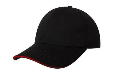 Headwear Chino Twill Cap W/sandwcih  X12 - 4080 - Allsorts Workwear