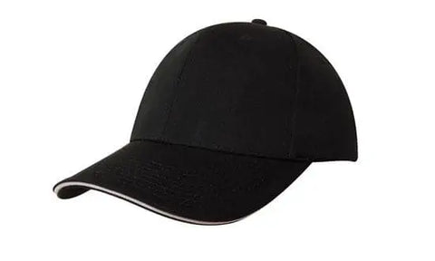 Headwear Chino Twill Cap W/sandwcih  X12 - 4080 - Allsorts Workwear