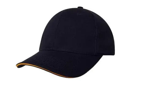 Headwear Chino Twill Cap W/sandwcih  X12 - 4080 - Allsorts Workwear