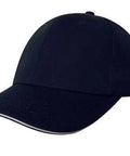 Headwear Chino Twill Cap W/sandwcih  X12 - 4080 - Allsorts Workwear