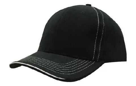 Headwear Cap With Contrast Sts & Sandwich X12 - 4097 - Allsorts Workwear